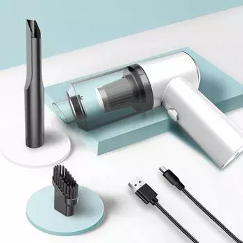 НОВЫЙ 12000PA беспроводной ручной пылесос малошумный мощный мини перезаряжаемый автомобильный бытовой пылесос для влажной и сухой уборки белый