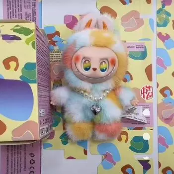 НОВЫЙ 17см Плюшевый Брелок 3.0 LAFUFU Подарок для Ребенка Женщины Брелок Украшение Рюкзак Украшение