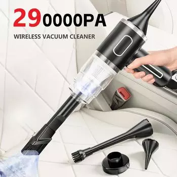 НОВЫЙ 290000Pa 5 в 1 беспроводной пылесос автомобильный портативный робот-пылесос ручной для автомобиля офисная бытовая техника 1 Pcs Filter чёрный