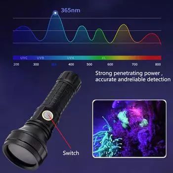 НОВЫЙ 30 Вт 365 нм УФ-фонарик 4-ядерный черный ультрафиолетовый фонарь для обнаружения банкнот флуоресцентный агент коллоидное отверждение горелки Fixed Focus