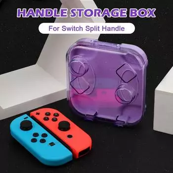 НОВЫЙ 4 ЦВЕТА Прозрачный чехол для NS Switch/OLED Joy-cons Ручка Коробка для хранения для Joycons Пылезащитный прозрачный защитный чехол