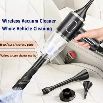 НОВЫЙ 5 в 1 беспроводной пылесос автомобильный портативный робот-пылесос ручной для автомобиля офисная бытовая техника 1 Pcs Filter чёрный