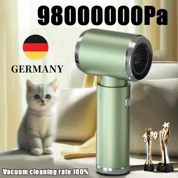 НОВЫЙ 9800000 Па беспроводной автомобильный пылесос с мощным всасыванием ручной робот для дома и автомобиля двойного назначения мини-пылесос бытовой техники Basic 1 filter зелёный