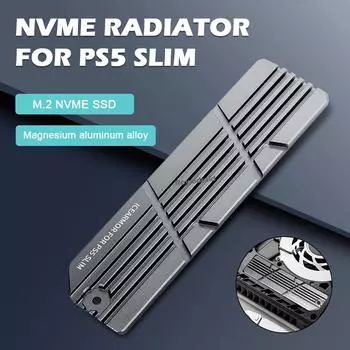 НОВЫЙ алюминиевый M.2 NVMe SSD кулер SSD радиатор прокладка SSD комплект для охлаждения SSD для PS5 Slim 2280 NVMe SSD слот расширения радиатор