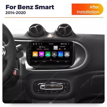 НОВЫЙ Android для Mercedes Benz Smart 453 Fortwo 2014 2015 2016-2020 Автомобильный радиоприемник Мультимедийный плеер Навигация GPS RDS Стерео Carplay