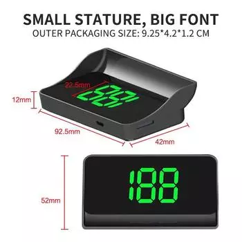 НОВЫЙ автомобильный HD проекционный дисплей HUD проектор на лобовое стекло GPS система для всех автомобилей спидометр автоэлектроника аксессуары скорость км/ч