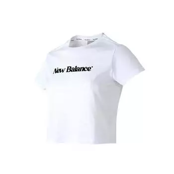 НОВЫЙ БАЛАНС W Slim Fit Базовая футболка с коротким рукавом nbned2W412 10 white/85