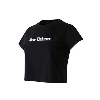 НОВЫЙ БАЛАНС W Slim Fit Базовая футболка с коротким рукавом nbned2W412 19 blacks/90