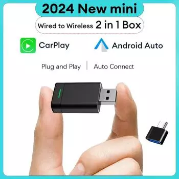НОВЫЙ беспроводной CarPlay Android Auto беспроводной адаптер Smart Mini Box Plug And Play WiFi Fast Connect универсальный для Nissan