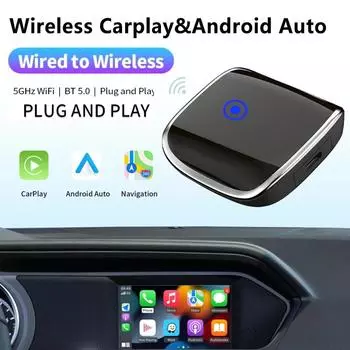 НОВЫЙ беспроводной CarPlay Android Auto беспроводной адаптер Spotify для Mazda Toyota Mercedes Peugeot Volvo 2 в 1 Box Поддержка Netflix