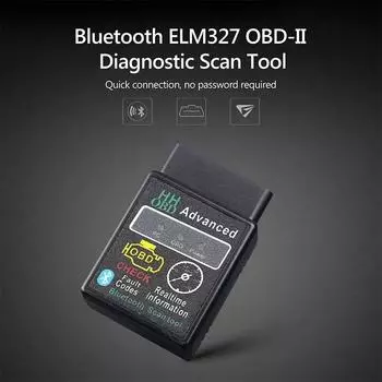 НОВЫЙ Bluetooth V1.5 Mini Elm327 OBD2 сканер OBD автомобильный диагностический инструмент считыватель кодов для Android Windows Symbian английский Worldmuma English чёрный