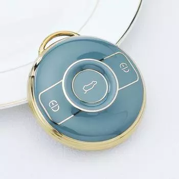 НОВЫЙ чехол для брелока из ТПУ с 3 кнопками, чехол для дистанционного ключа для автомобиля Mercedes Benz SMART Fortwo 1 BRABUS 1 Benz SMART Аксессуары Gold Key Case белый