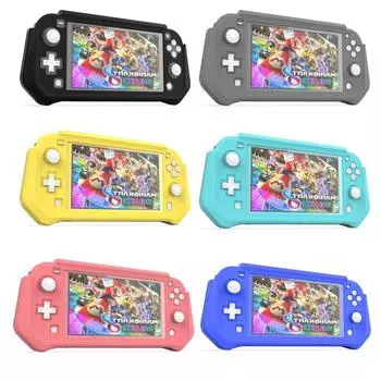 НОВЫЙ чехол для Nintendo Switch Lite с эргономичным нескользящим покрытием для всего корпуса, защитный чехол для консоли Nintendo Switch Lite Mini, розовый