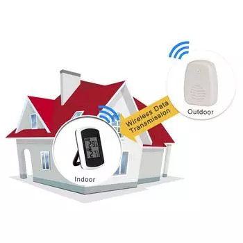 НОВЫЙ цифровой термометр с ЖК-дисплеем, беспроводной комнатный наружный термометр, измерение температуры, тестер погоды