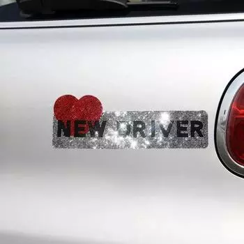 НОВЫЙ DEIVER Автомобильный логотип, персонализированный женский водительский вариант, украшение кузова, царапины, украшение, оптовая продажа, наклейка на автомобиль с бриллиантами