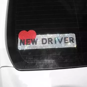 НОВЫЙ DEIVER Автомобильный логотип, персонализированный женский водительский вариант, украшение кузова, царапины, украшение, оптовая продажа, наклейка на автомобиль с бриллиантами