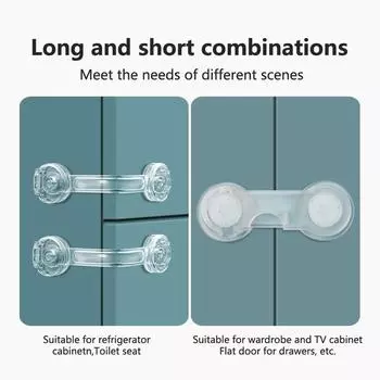 НОВЫЙ Детский замок Защитный Защитный Детский Уход Многофункциональный Пластиковый Замок Защитный Замок Дверь Шкафа Ящик Холодильник