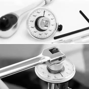 НОВЫЙ динамометрический ключ с циферблатом для измерения крутящего момента Автомобильные инструменты Ручной инструмент Оборудование для автосервиса Инструменты для гаража Калиброваны в градусах