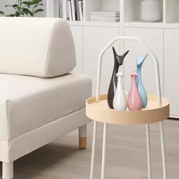НОВЫЙ домашний декор Lucky Deer Family Матовые керамические фигурки- (Набор из 4 шт., Небесный, Коричневый, Розовый, Кремовый)