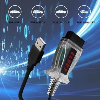 НОВЫЙ ELS27 Forscan V2.3.7 автомобильный сканер OBD2 ELM327 диагностический инструмент аксессуары для Mazda 3 CX5 6 Ford Focus MK2 MK3 Fiesta Lincoln чёрный