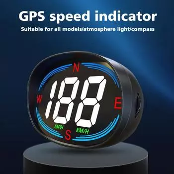 НОВЫЙ GPS Автомобильный цифровой спидометр HUD Head-up Display Гаджеты для сигнализации скорости Inteligentes для всех автомобилей MPH KMH