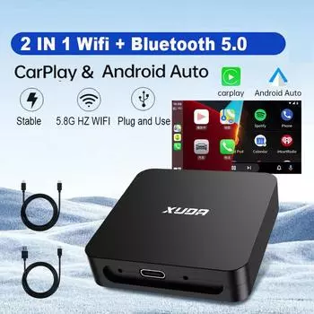 НОВЫЙ Mini Carplay и Android Auto Wired To Wireless Smart Box адаптер для автомобильного радио с проводным CarPlay для Citroen Toyota Mazda Nissan Camry