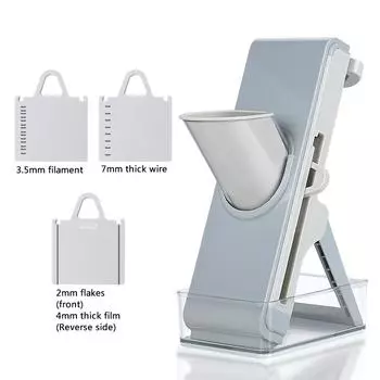 НОВЫЙ Многофункциональный ручной резак для измельчения безопасных ломтиков овощной резак для мяса и овощей кухонный инструмент синий