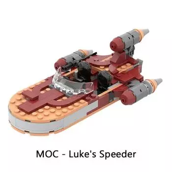 НОВЫЙ MOC-56436 Космический План X-34 Soro Suub X-34 Лендспидер Бой DIY Строительные блоки Минифигурки Масштаб Дирижабль Кирпичи Модель Игрушки
