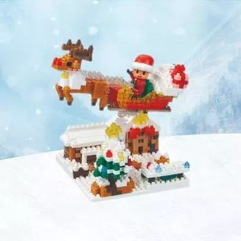 НОВЫЙ Nanoblock Рождественская ночь NBH191 Подарочные украшения для елки