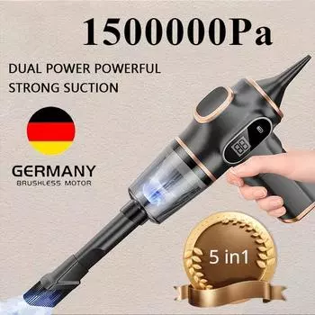 НОВЫЙ Оригинальный Супер Всасывающий 5 в 1 Беспроводной Пылесос Автомобильный Портативный Робот Пылесос Ручной Для Автомобиля Бытовая Техника 1 Pcs Filter чёрный