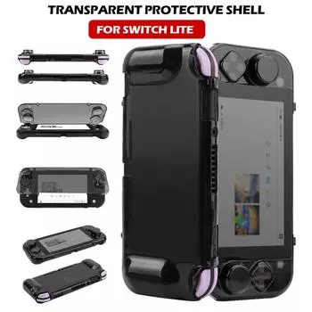 НОВЫЙ прозрачный защитный чехол для ПК Switch Lite Crystal Shell, прозрачная защитная крышка для игровой консоли Nintendo Switch Lite