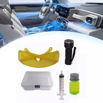 НОВЫЙ R134a автоматический флуоресцентный инструмент для обнаружения утечек воздуха, ремонта кондиционера, газового УФ-инструмента, теста на кондиционирования, красителя, утечки хладагента H2O9