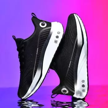 НОВЫЙ размер 48 спортивные кроссовки для бега мужские марафонские дышащие легкие удобные женские спортивные кроссовки для фитнеса на воздушной подушке 38 синий