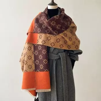 НОВЫЙ роскошный зимний толстый теплый шарф для женщин, кашемировая шаль и палантины, шейный платок Bufanda, женский, длинный, Tessel Echarpe