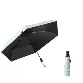НОВЫЙ складной зонт-зонт, автоматический зонт, большой обратный складной зонт, подходит как для солнечной, так и для дождливой погоды, защита от ультрафиолета, 245 г, очень простой в использовании светло-зеленый