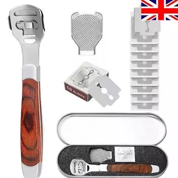 НОВЫЙ скребок для удаления мозолей на ногах, скраб для твердой, омертвевшей и грубой кожи, двойная ручка для педикюра 1