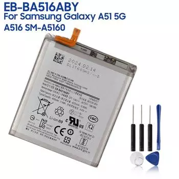 НОВЫЙ сменный аккумулятор для телефона EB-BA516ABY для Samsung Galaxy A51 5G A516 SM-A5160 SM-A516F SM-A516F/DSN SM-A516N 4500 мАч