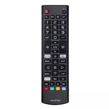 НОВЫЙ сменный пульт дистанционного управления Smart TV AKB75675301 на 2019 год с Netflix чёрный