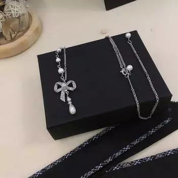 НОВЫЙ тренд IN2023, хит продаж, новый кулон с бриллиантами и жемчугом, латунное ожерелье на день рождения, универсальная повседневная одежда, латунные модные вечерние украшения