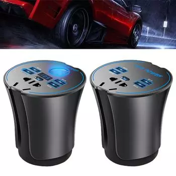 НОВЫЙ высококачественный автомобильный инвертор DC12V в AC220V, быстрая зарядка, зарядное устройство PD, многофункциональный инверторный адаптер, автомобильный источник питания QC3. Е1Н4