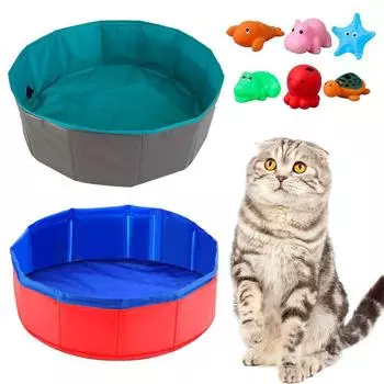 НОВЫЙ высококачественный складной большой/маленький мобильная ванна для чистки бассейна для собак и кошек из ПВХ P R6O2 mix-6pcs