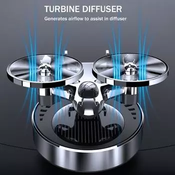 НОВЫЙ высококачественный солнечный автомобильный освежитель воздуха, вращающийся в салоне самолета, декоративный диффузор для ароматерапии, автомобильный сплав