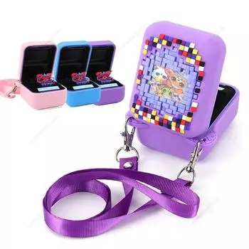 НОВЫЙ защитный чехол для Bitzee Digital Pet с длинным ремешком, силиконовый защитный чехол, пылезащитный чехол, сумка, аксессуары Purple фиолетовый