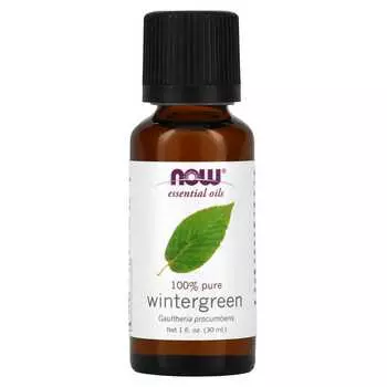 NOW Foods, Essential Oil, 100% Pure Wintergreen, 1 fl oz (30 ml)