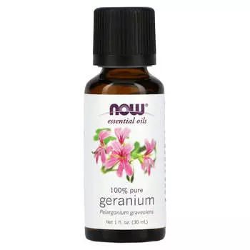 NOW Foods, Essential Oil, Geranium, 1 fl oz (30 ml)