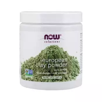 Now Foods European Clay Powder очищающее средство для лица, 397 г, 1 шт.
