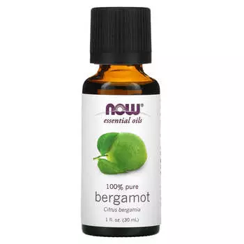 NOW Foods, Эфирное масло, Бергамот, 1 жидкая унция (30 мл)