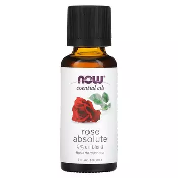 NOW Foods, Эфирные масла, абсолют розы, 1 жидкая унция (30 мл)