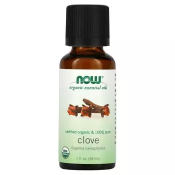NOW Foods, Organic Essential Oil, Clove, 1 fl oz (30 ml)