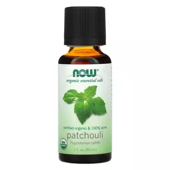 NOW Foods, Organic Essential Oil, Patchouli, 1 fl oz (30 ml)